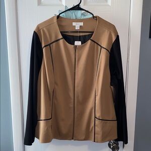 NWOT Tan & Black Jacket